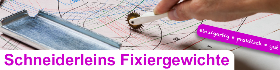 praktische Fixiergewichte für Hobbyschneider und Profis